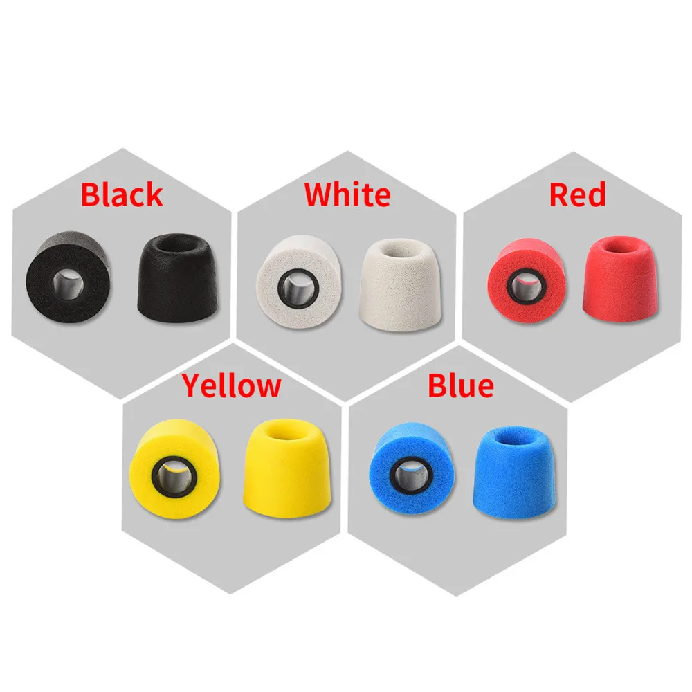 3Pair/Lot(6Pcs)  L/M/S Memory Foam QKZ Earphone Tips Memory Foam Noise Isolating Memory Foam Ear Tips Foam Eartips for KZ QKZ