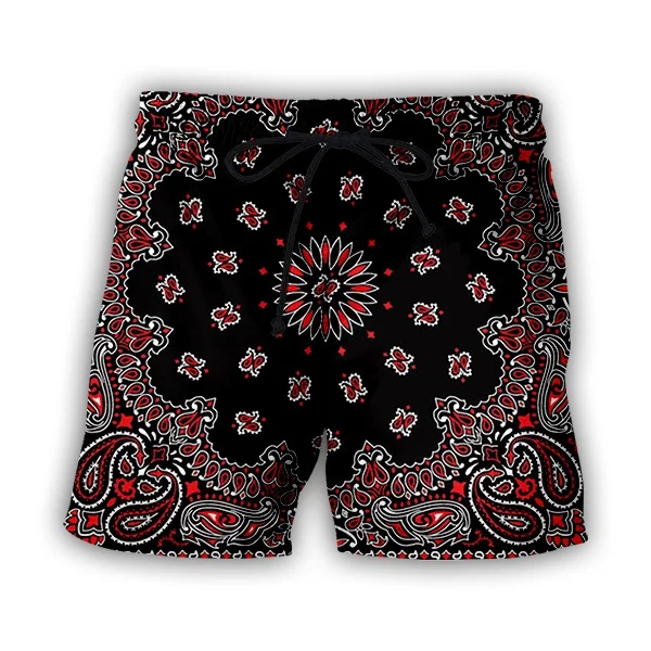 

Bandanna 3D Print Causal Clothing New Fashion Men/ Women Shorts travis scott shorts