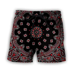 Bandanna 3D Print Causal Clothing New Fashion Men/ Women Shorts travis scott shorts