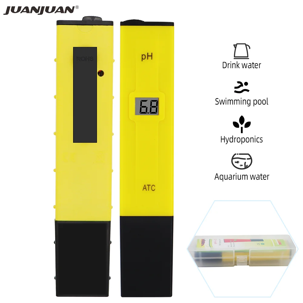 Digital PH Meter Pocket Pen Water test  PH-009 Tester IA 0.0-14.0pH for Aquarium Pool Water Laboratory 30% Off