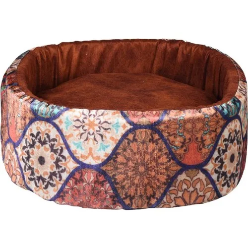 Tml Cylinder 47 X15CM Brown Cat Bed