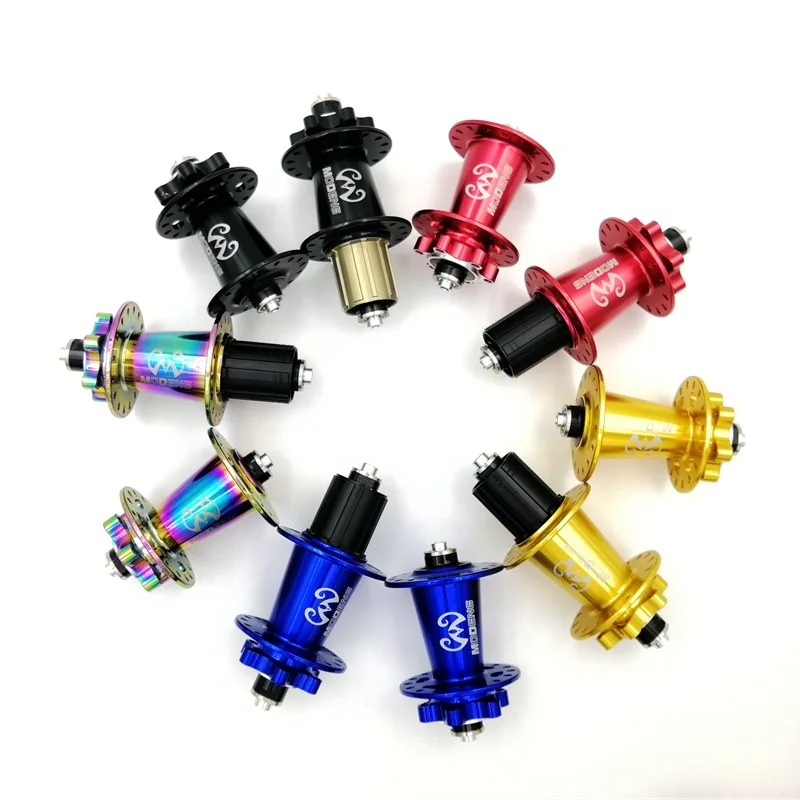 32H Colorful MTB Hubs 4 Bearing Mountain Bike Hub QR 9*100mm 10*135mm Quick Release Bicycle Disc Brake Hub For Shimano HG 8-11S