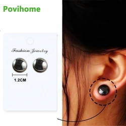 1 Pair Magnetic Slimming Earrings Lose Weight Magnetic Health Jewelry Acupoints Earring Magnetic Therapy Weight Loss Ring C1892