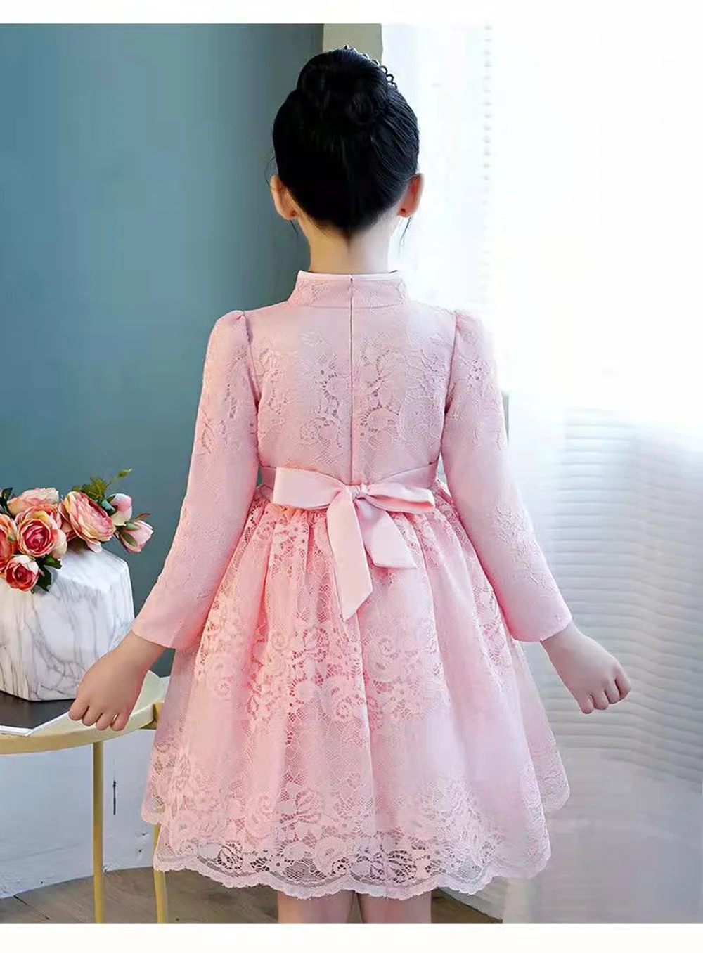 Chinese Flower Girl Dress For Wedding Girls Cheongsam Dress Chinese Hafu Kids Dresses  Baby Traditional Garments New Year Dress