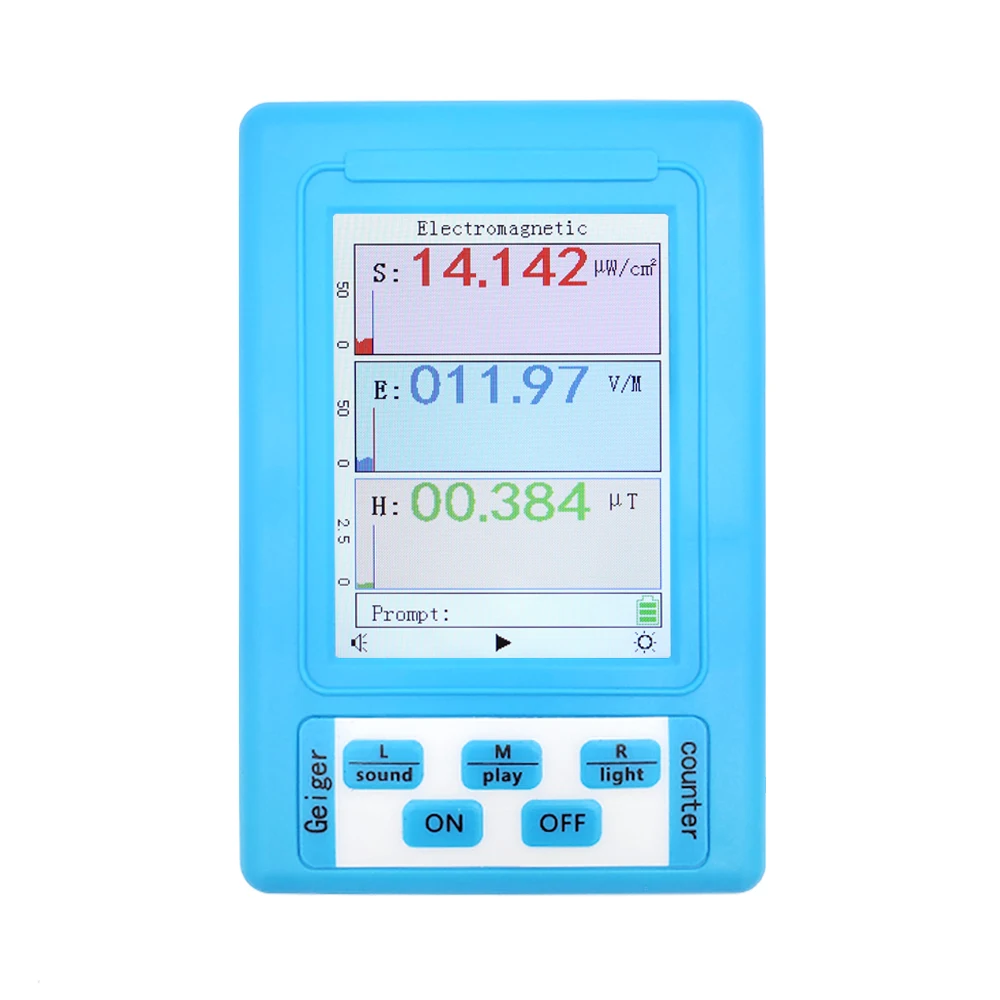 BR-9A Portable Electromagnetic Radiation Detector EMF Meter High Accuracy Professional Radiation Dosimeter Monitor Tester