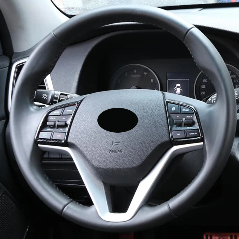 ABS fibra di carbonio per Hyundai Tucson volante per auto vetro SwithDashboard maniglia ciotola sinistra destra uscita aria controllo navigazione