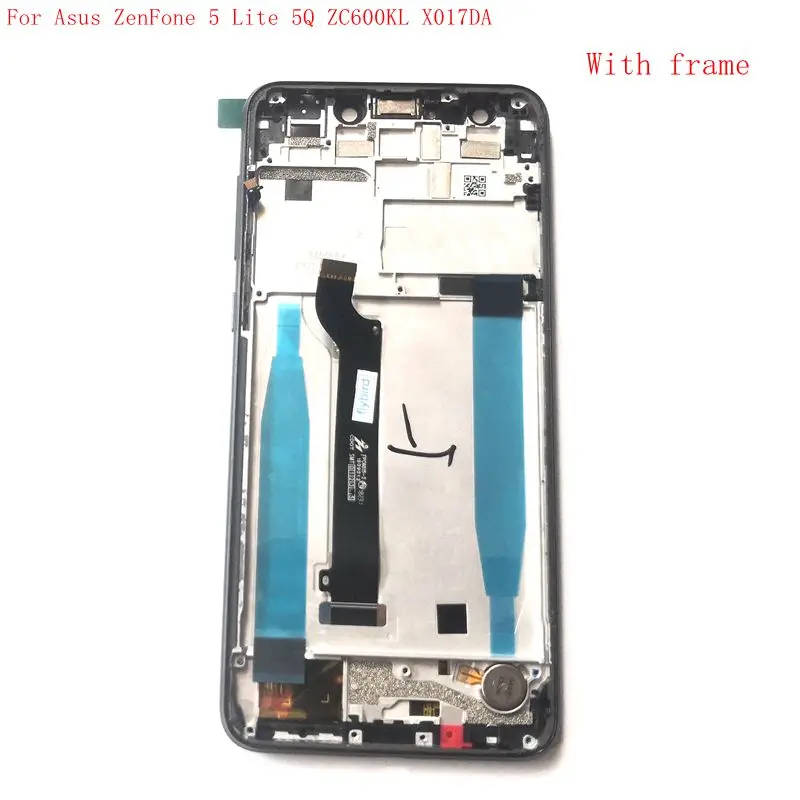 For Asus Zenfone 5 lite 2018 Zc600KL S630 SDM630 Lcd Display Touch Screen Digitizer frame Replacement Parts