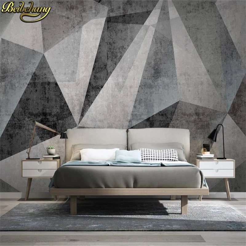 beibehang Custom Retro geometric graphics wallpapers for living room tv sofa background mural wall painting wallpaper decoration