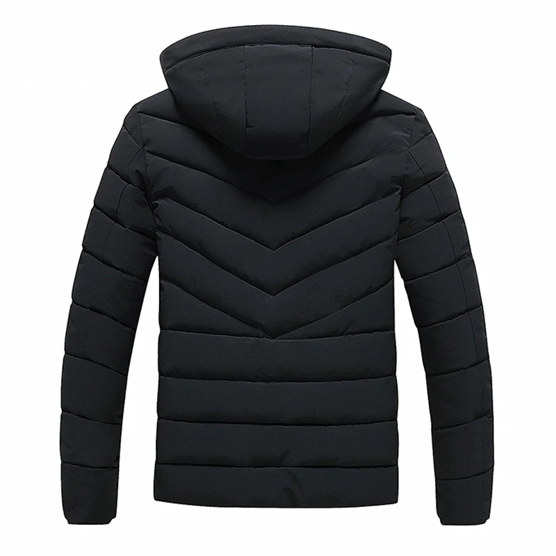 Parka grossa quente à prova de vento masculina, jaqueta casual com capuz, casaco clássico, outwear de moda, outono, inverno, quente, novo, 2022