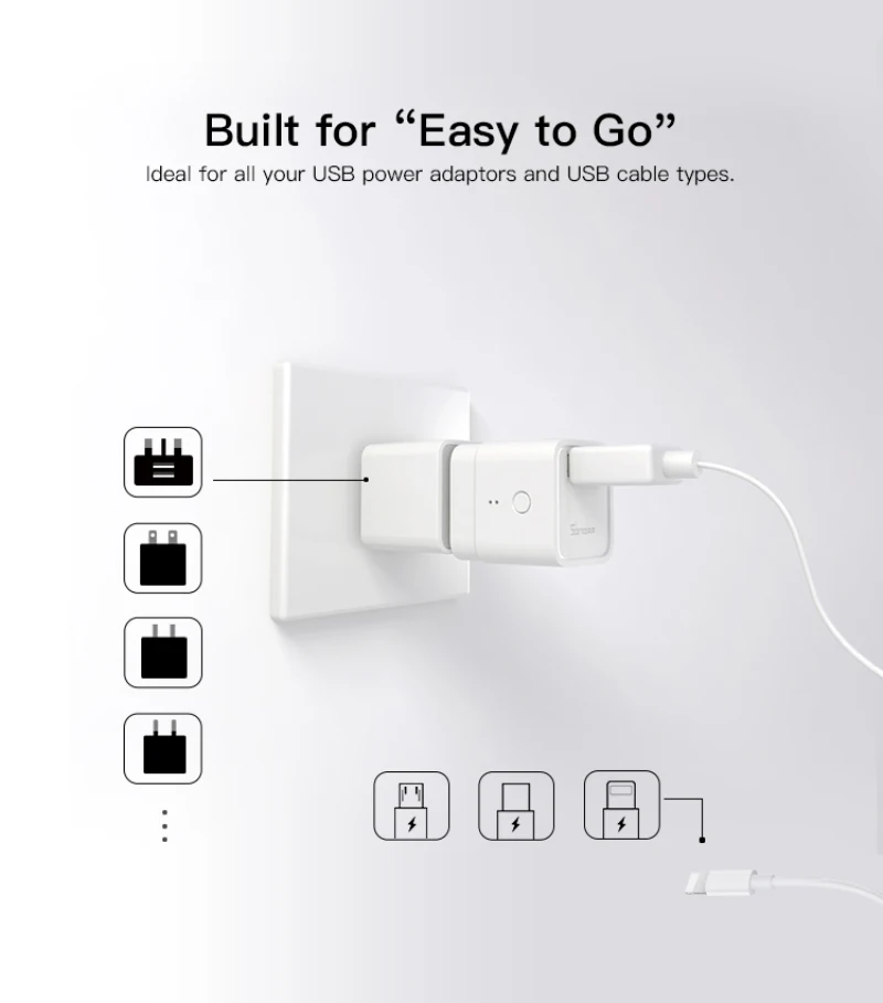 SONOFF adaptor USB mikro 5V, soket Wifi waktu pintar steker pengisi daya EWelink kontrol aplikasi bekerja dengan Alexa Google Alice Home Assistant