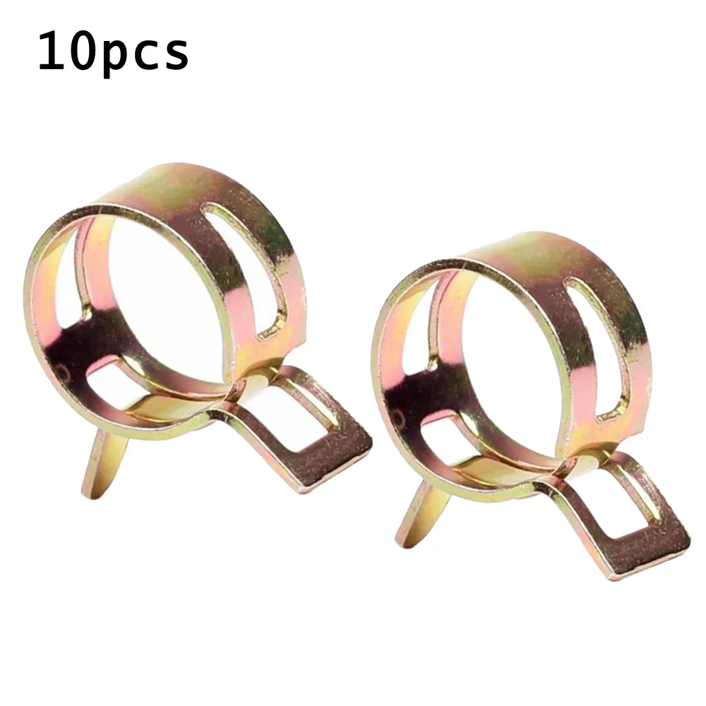 10PCS 8mm 5/16 Inch Hose Clamps Spring Clips for Securing Vacuum Oil Fuel Pipes and Small Engine Air Hose Tubes