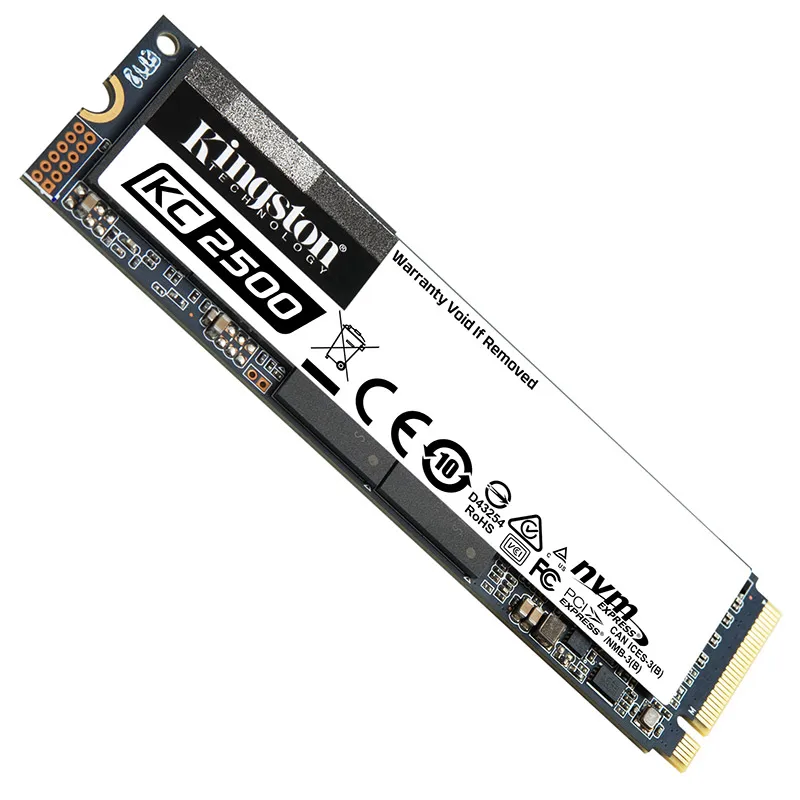 Go kingston-Disco Rígido de Estado Sólido, SSD M.2 2280, KC2500, NVMe, PCIe, 250GB, 500GB, 1TB, 2TB, PCs de Alto Desempenho, Desktop