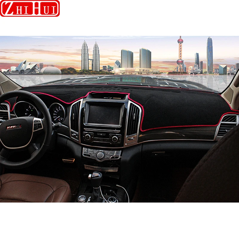 

Car Styling Dash Mat Dashmat Dashboard Cover Sun Shade Dash Board Cover Carpet For GWM Haval Hover H9 2015-2022 Accessories