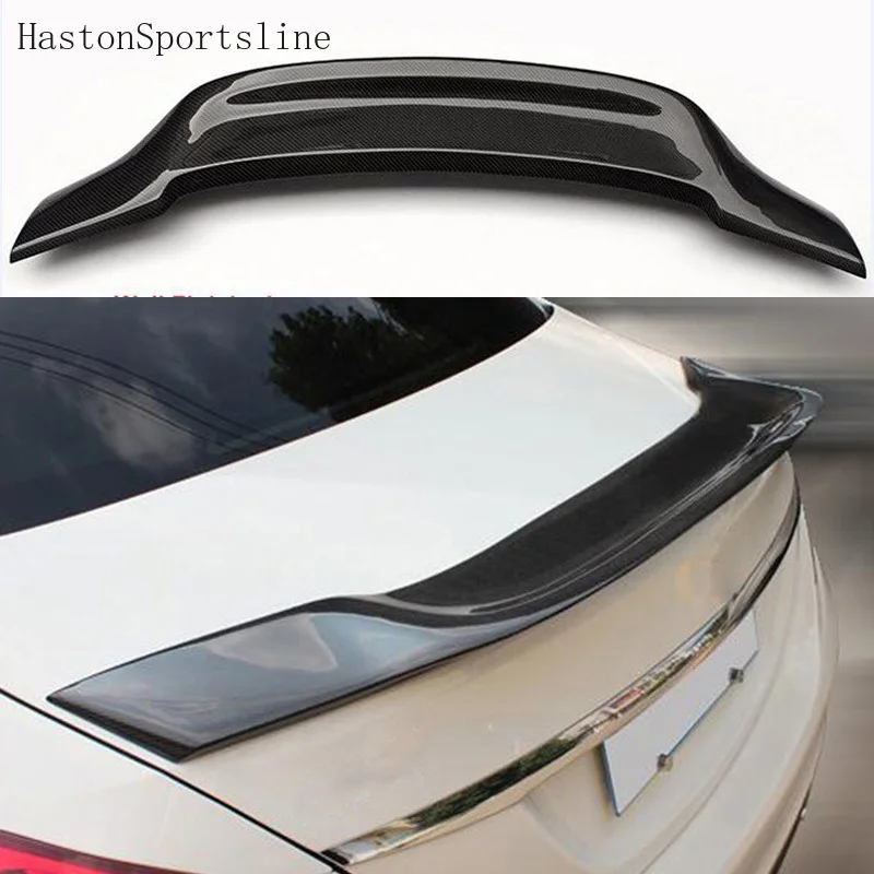 W213 Modified R Style Carbon Rear Trunk Spoiler Car Styling Tail Wing For Mercedes-Benz W213 E200 E220 E250 E300 2016UP