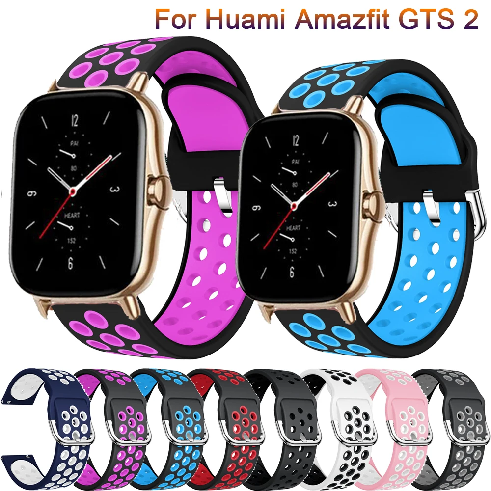 

Wrist Strap For Amazfit GTS/GTS 2 Mini 2E Silicone Band For Huami Amazfit BIP S U Pro POP Pro Zepp E Strap Replacement Bracelet