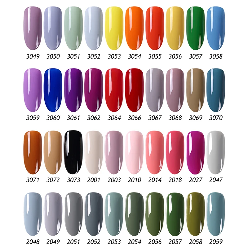 NAILCO 8ml Gel Polish Bright Candy Color High Quality Nail Art Varnishes Lacquer Glitter for Nails Soak Off UV Nail Decoration