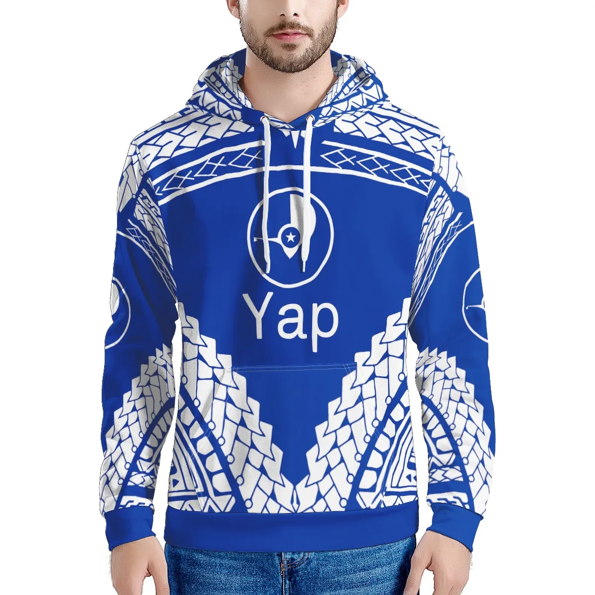 

Men Warm Hoodies tribe Polynesian Islands Style Tribe Printing Logo Custom Men's Fashion Hooded Hoodie Sweatshirt