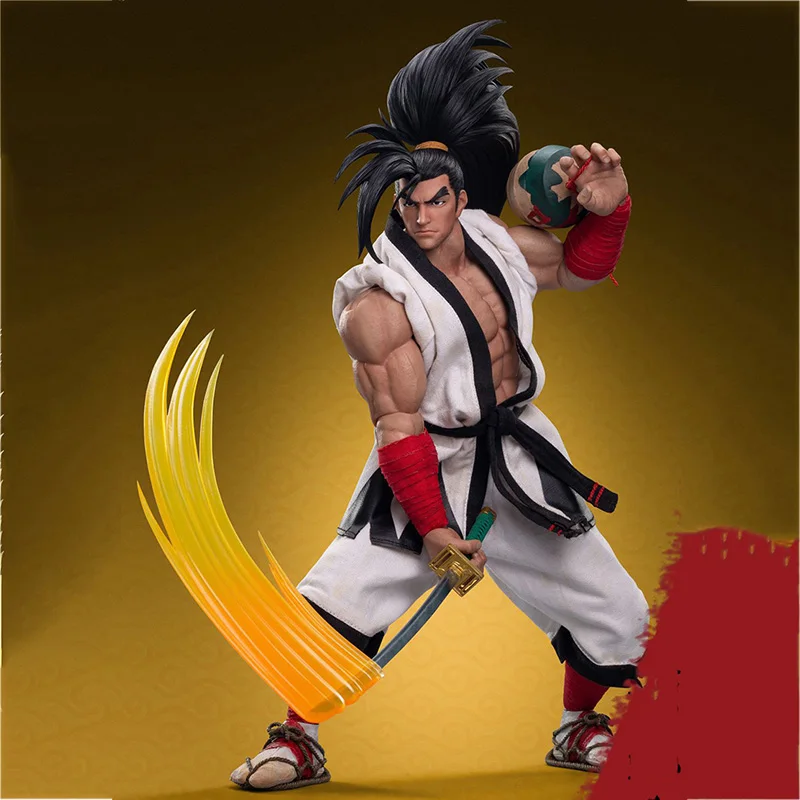 For Collection 1/6 Scale Japanese Samurai Shodown Haohmaru Jigokuhen Action Figure with Double Head for Fans Gifts