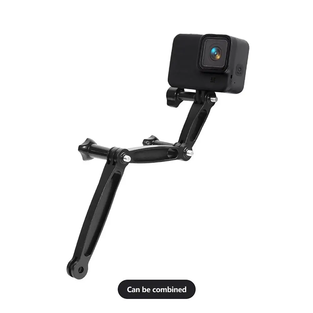 Aluminum Alloy Extension Mount Arm For Gopro Hero 10 9 YI SJcam Sport Camera Helmet Photo Shooting Connect Bracket Adapter