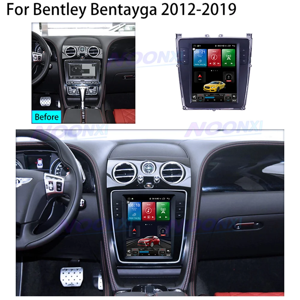 

For Bentley Flying Spur Continental 2012-2019 Tesla Screen Android 11 Car Radio Stereo Multimedia Player GPS Navigation HeadUnit