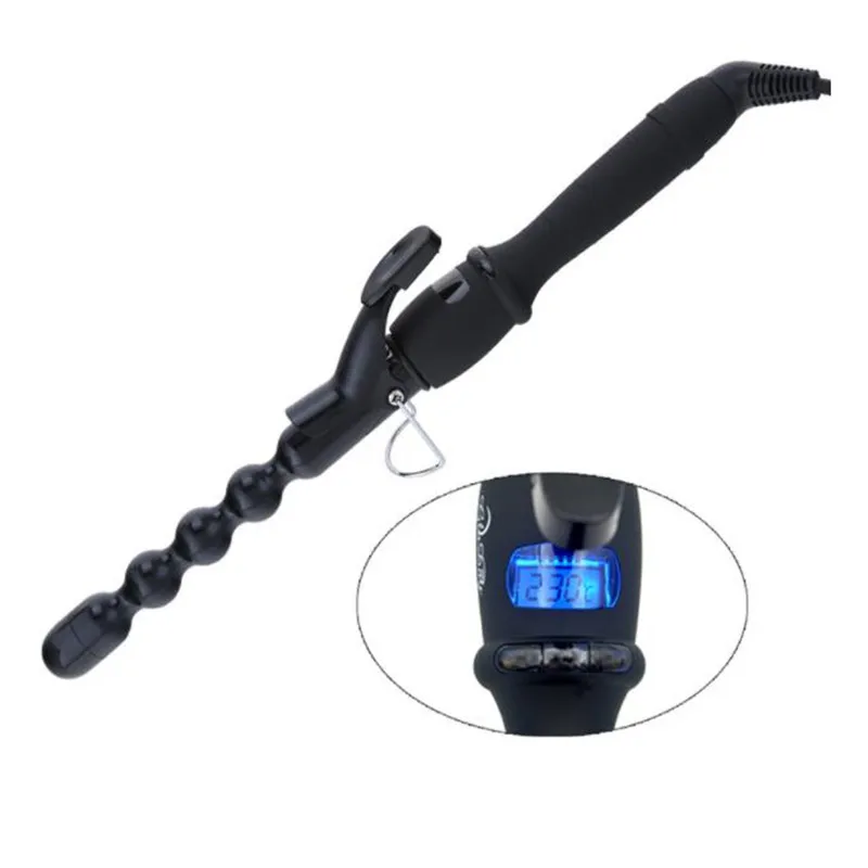 

Electric Bead Hair Curling Iron Wand Fast Heating Ceramic Big Curler Hairstyle Salon Waving Barrel Style Curl Wave Roller Tongs