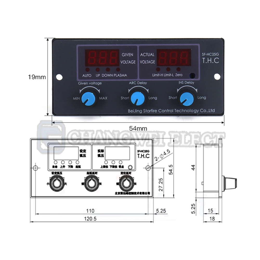 The Newly Updated Cnc Thc Plasma Cutting Torch Height Controller Sf-hc25g/sf-hc25k With Thc Lifter Jykb-100-dc24v-t3