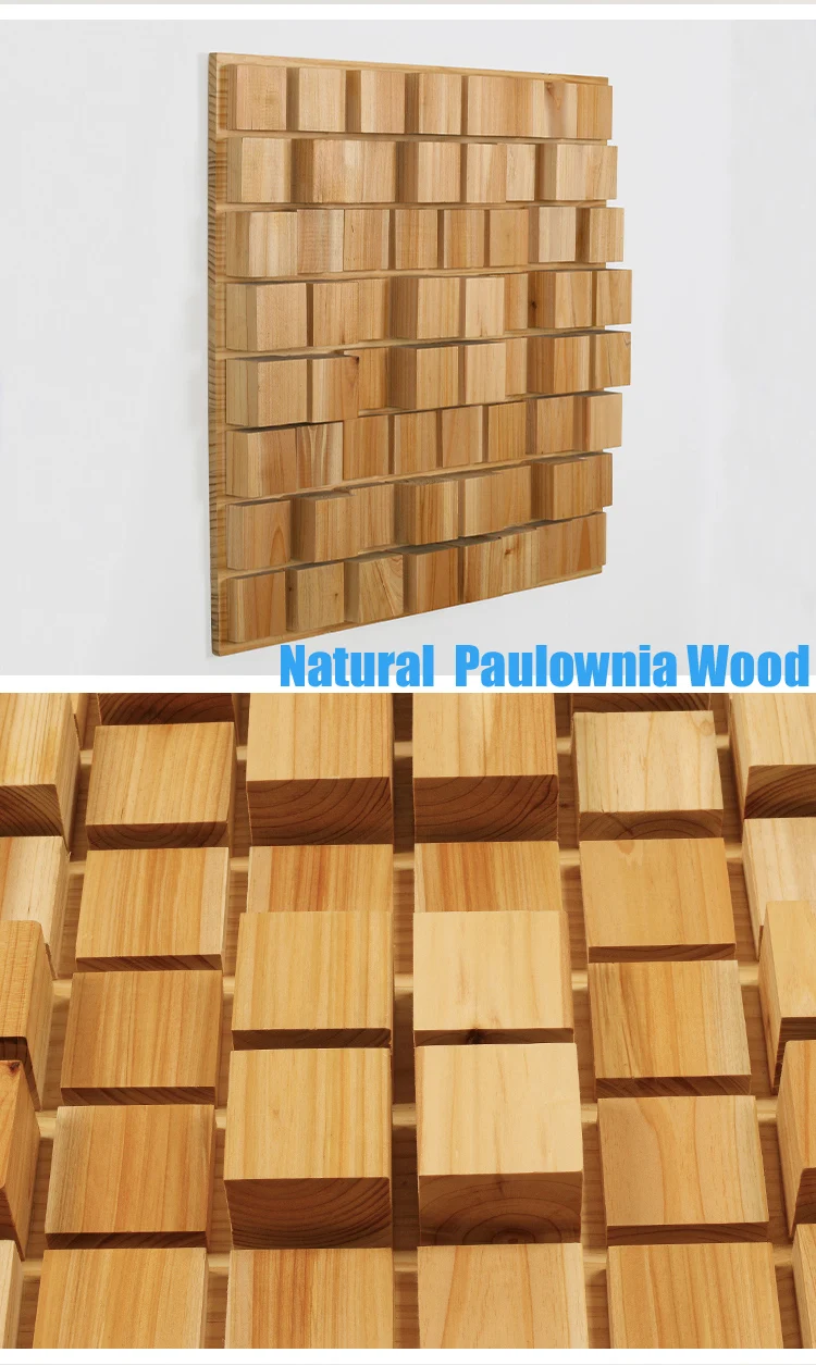 Japan 3D Paulownia Acoustic Wood Panel Low-Frequency Home Theater Sound Absorption Wood Diffuser Recording Studio/Home Theater