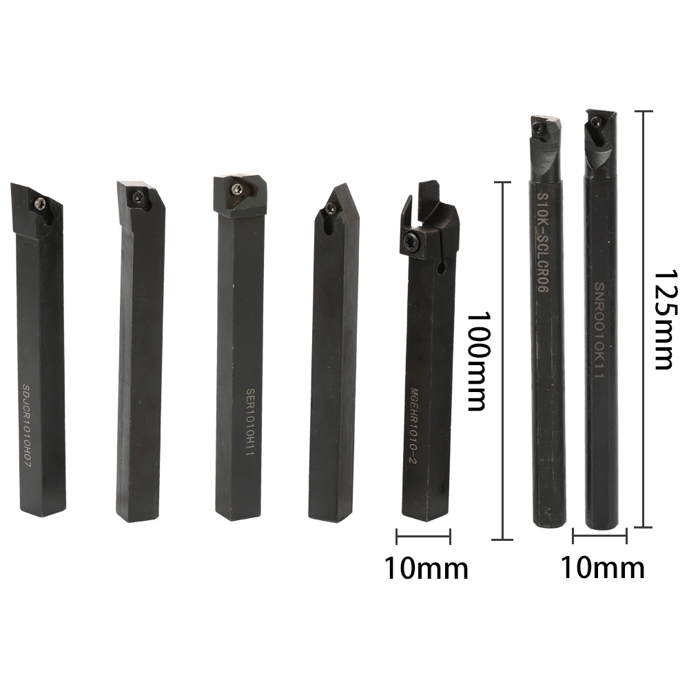 Imagem -06 - Cnc Metal Turning Tool Holder Torno Haste Boring Bar Torno Cortador Rod Titulares e Inserções mm 10 mm 12 mm 16 mm