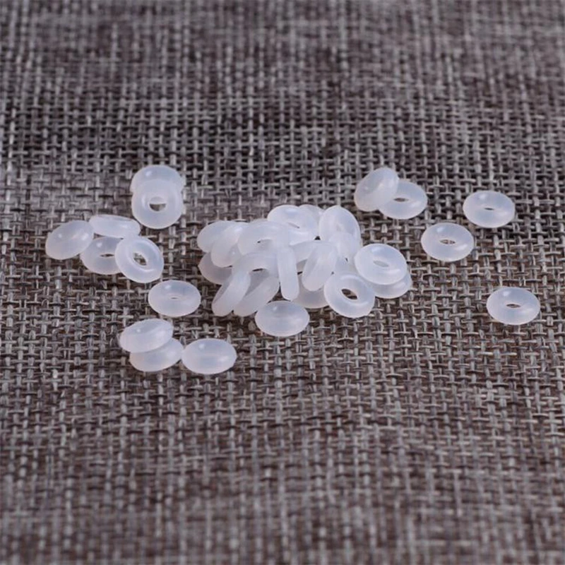 Fit Original Pan Bangle Women Milky Silicon Rubber Safety Stopper Charms for Bracelet Girl DIY Silica Gel Elastic Ring Bead Gift
