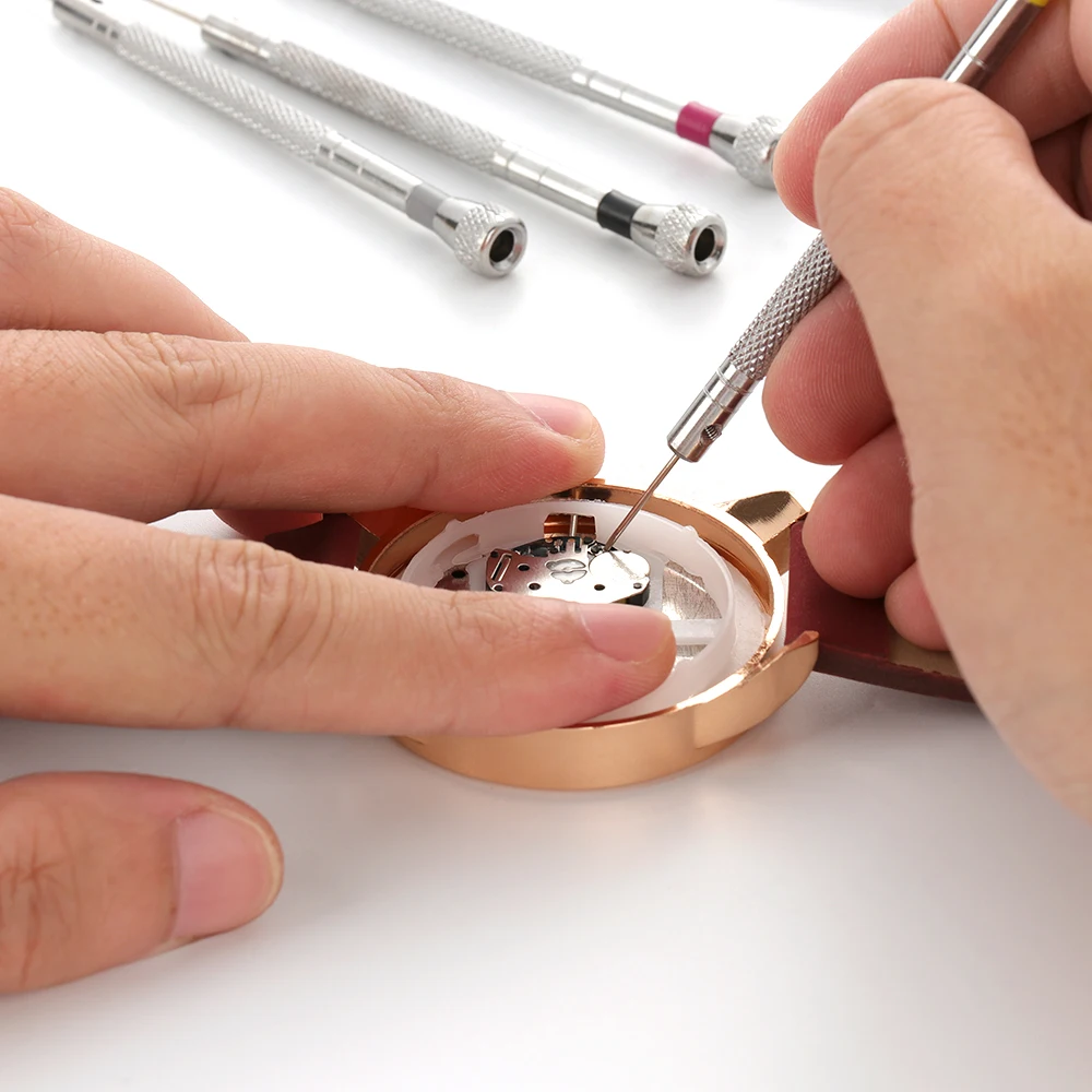 Jeu de Mini tournevis de précision de 0.8 à 1.6mm, 5 pièces, avec embouts Phillips fendus, pour montre, lunettes, outil de réparation