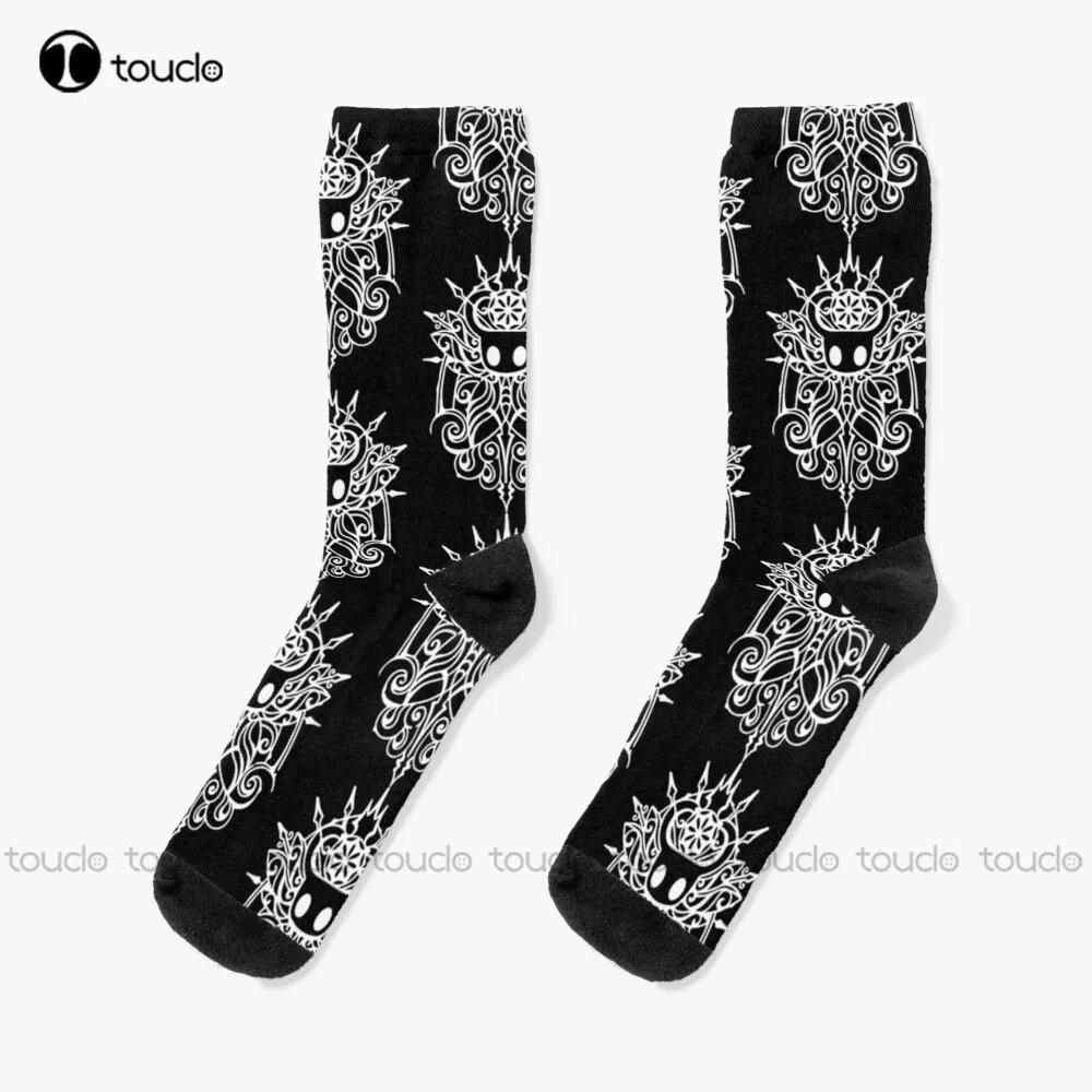 Hollow Knight Tribal White Gift For Fans Gift For Men and Women Gift Halloween Day Gift Thanksgiving Gift Christmas Day Socks