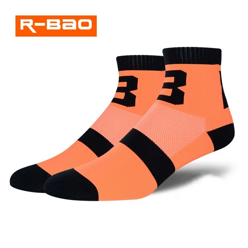 2022 R-BAO Professional Striped Cycling Socks For Men Quick-dry Breathable mtb Bicycle Sports Sock Bike Europe Size 39-44