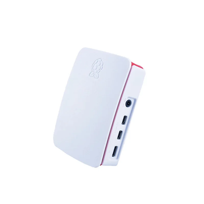 Raspberry Pi 4 Modell B ABS Fall Kunststoff Box Weiß Shell Klassische Design mit Fan mit Kühlkörper für Raspberry Pi 4