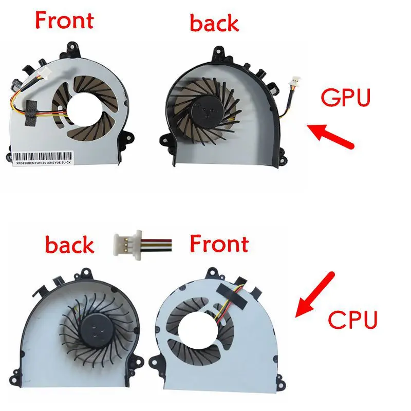 

GZEELE NEW cooling fan for MSI GS70 GS72 MS-1771 MS-1773 UX7 7G-700 CPU GPU cooling fan cooler PAAD06015SL N184 N346 PAAD06015S