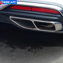 Stainless Steel Car Styling For Audi A5 2020-2021 Exhaust Pipe Cover Trim Tail Throat Frame Exterior Accessories Stickers