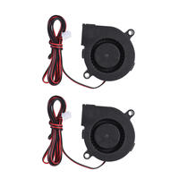 Anet 2Pcs 12V 24V DC 5015 50x50x15mm 2-pin Exhaust Blower Cooling Fan For A6 A8 E10 E12 E16 3D printer parts