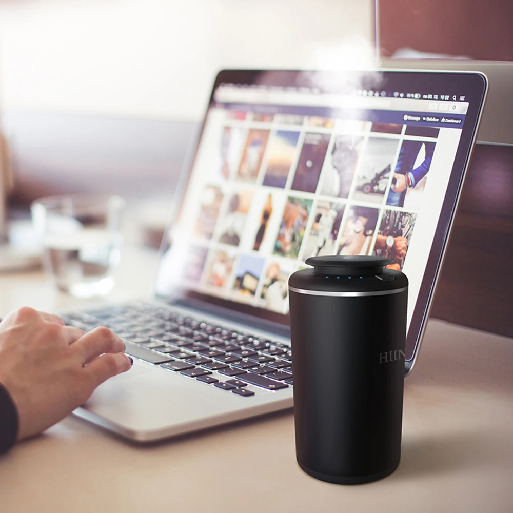 HIINST أسود كهربائيّ غرفة عطر رذارذة الطيب بدون ماء رائحة البخاخات ناثرة زيت عطري محمولة سيارة معطّر الهواء