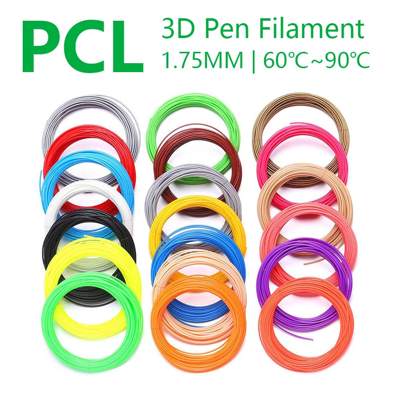 Quality PLA ,ABS, PCL For 3D Pen, 20 Colors 3d Pen Filament 1.75mm.3D Pen Plastic 3D Filament 3D Print plastic 3d Pen Wire