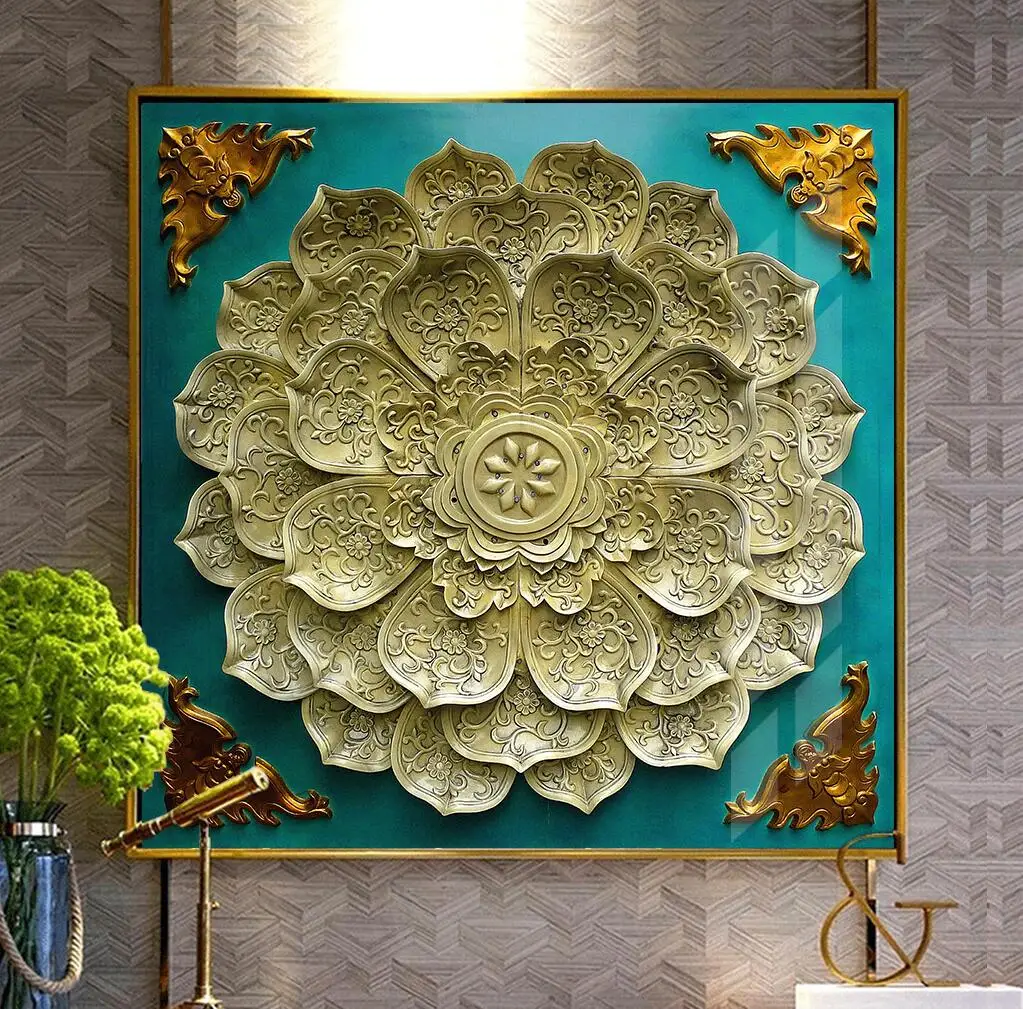 

beibehang Custom Buddhist lotus mural wallpaper house background wallpapers living room bedroom decoration wall paper for room