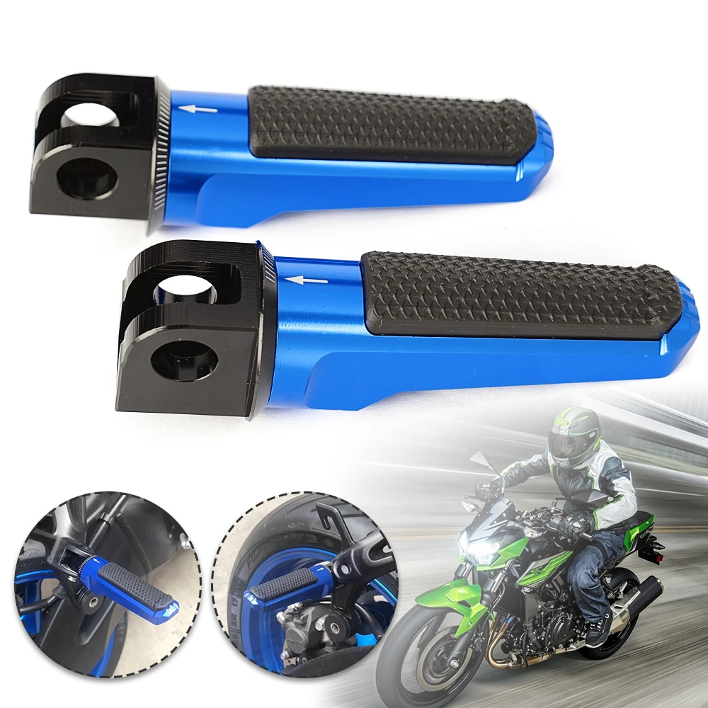 

Motorcycle Footrests Foot Pegs Front for Kawasaki Z800 Z800E Z1000 Z1000R Z 800 1000 ZX6R ZX-6R 636 ZX10R Z750R Accessories