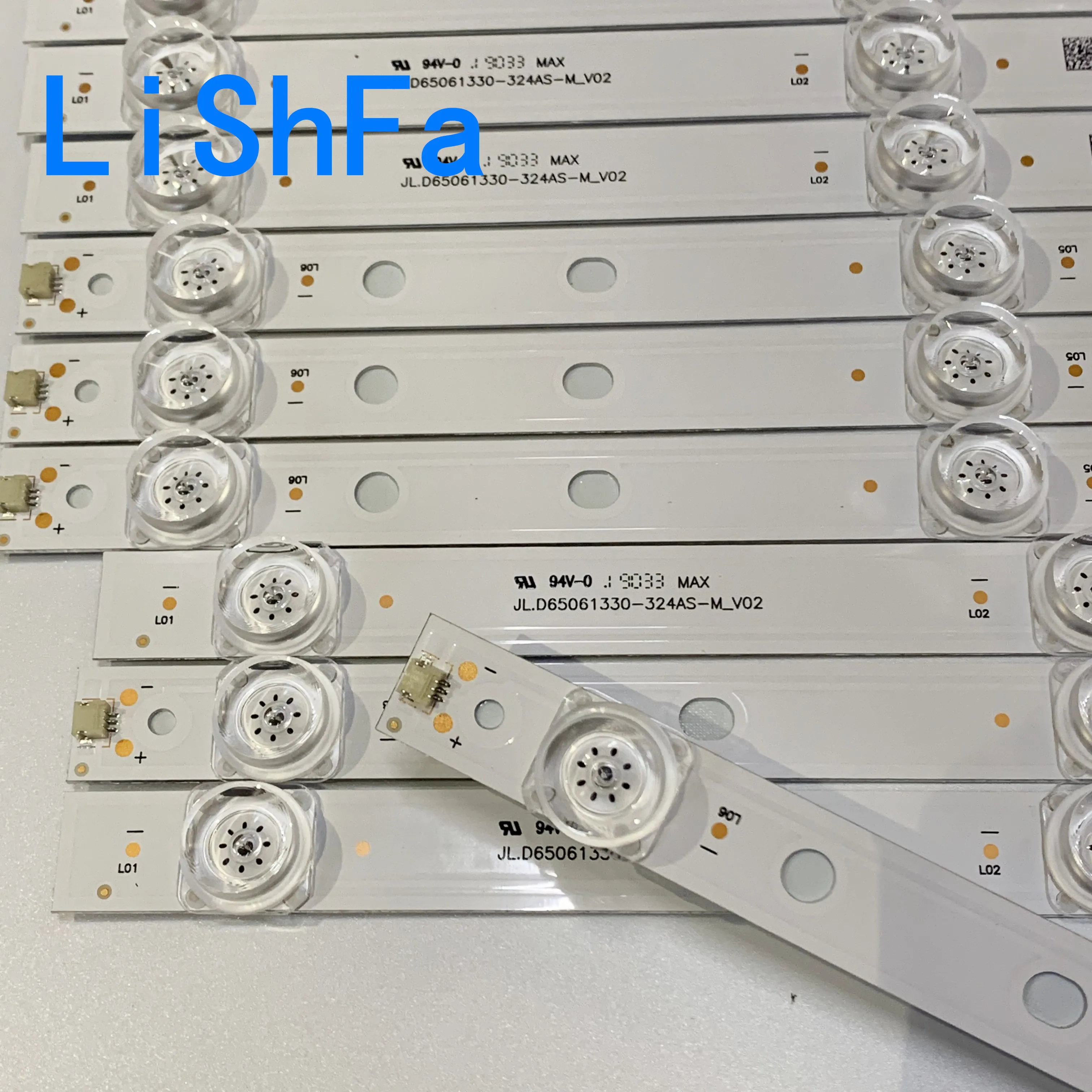 

LED Backlight strip 6Lamp Hisense_65_HD650K3U31 JL.D65061330-324AS-M_V02 LED65M5000U HD650M5U52-B1\S0\GM\ROH 003BS 6led 3v 632mm