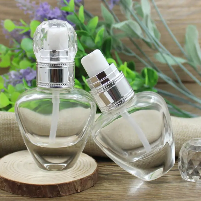 

50pcs 30ml Empty Glass Emulsion Essence Bottle Cosmetic Bottle With Pump Lotion Bottle