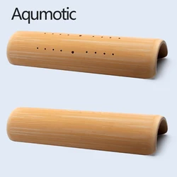 Aqumotic Bamboo Pillow for Neck Wood U-shaped Wooden Physiotherapy Lumbar Reset Pillows Traction Repair Sleeper Hard