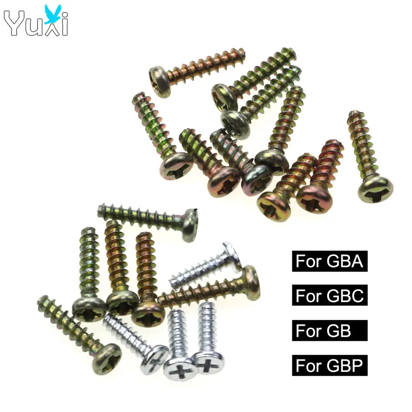 

YuXi Cross / Tri-wing Y-Shape screws Kit Replacement For Gameboy Advance Color GB GBA GBC GBP Console Housing