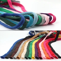 10meter cotton flat double layer color braided binding rope waist rope sweater drawstring hat rope baby tether diy