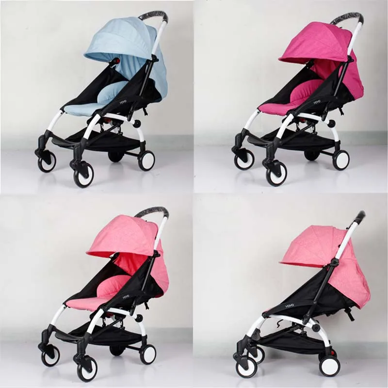 Stroller Cushion Awning Set  Mattress Bebe Accessories For Yoya Yuyu Trolley With Sunshade Seat Cushion Cover 3pcs Sets