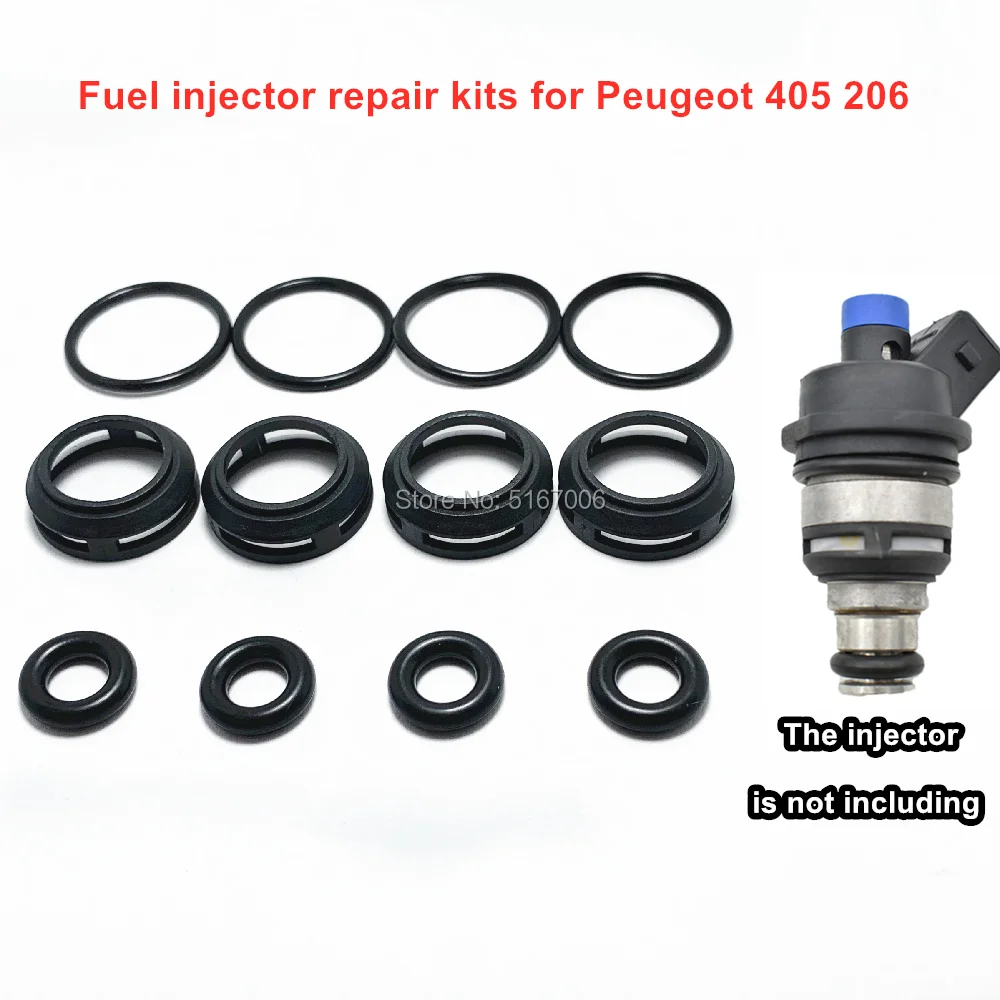 

4Sets Fuel Injector Repair Service Kit for Auto Part D2159MA for Peugeot 405 206 PUNTA AZUL PG405 198487 34800