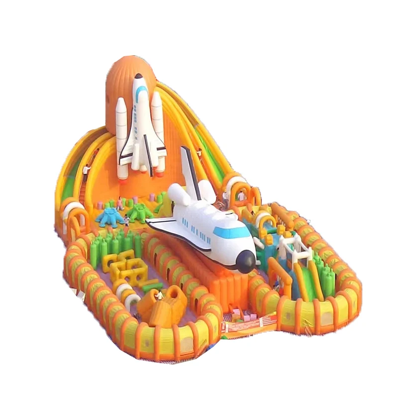 Popular big indoor playgrounds inflatable bounce house and slide combo