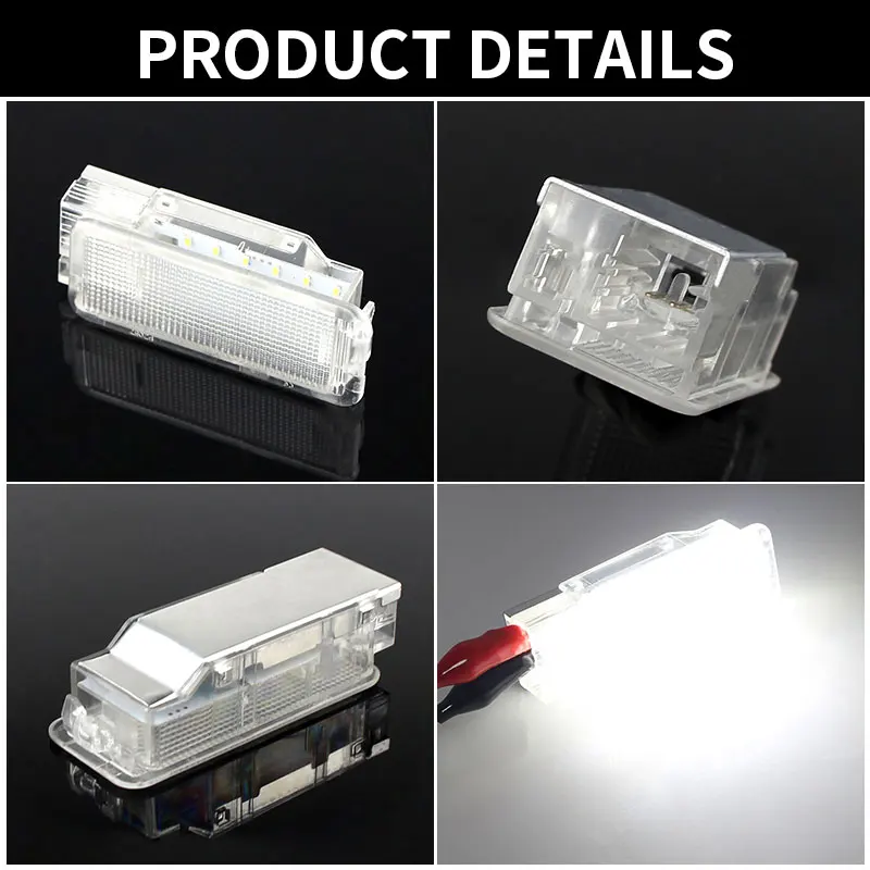 LED Luggage Trunk Lights Glove Box Footwell Lamps For Citroen C2 C3 C4 C5 C6 C8 DS3 Dispatch Saxo Xanria Xsara Peugeot 206