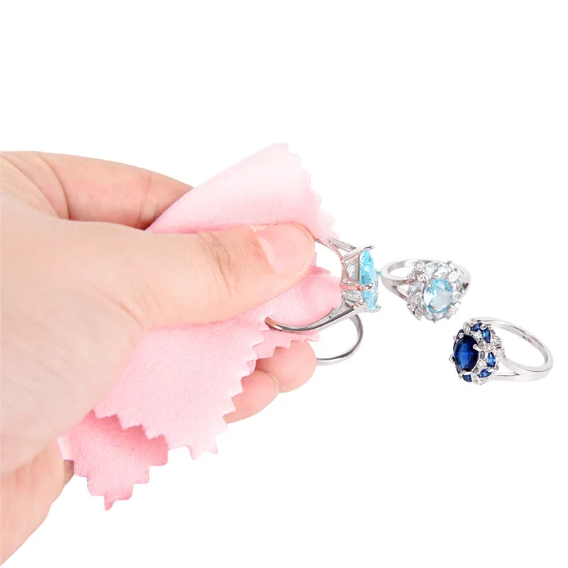 50 PCS/Bag Jewelry Cleaning Cleaner Polishing Cloth Jewelry Anti Tarnish DIY Making Tools Jewelry Accessories Cheap Wholesale